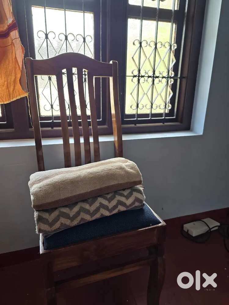 Wooden  and plastic chairs