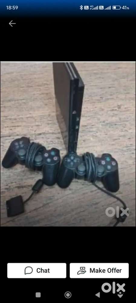 Ps2 console 100 games 2 joysticks 2 months shop warranty