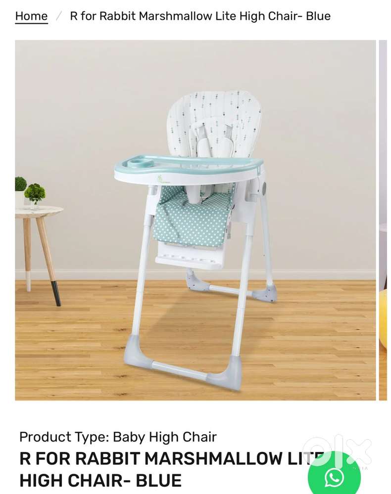 R for rabbit high chair