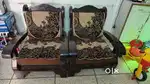 Five seater wooden sofa
