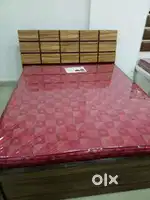 Bed 72 by 60 Brown Colour