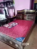 Supreet furniture brand new Assam teak wood and ply board cot