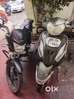 Shine Bike & TVS Vego scooty for sell