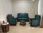 Sofa Set, Bed & Cot, Wardrobe, Mirror & Side Table – Good Condition