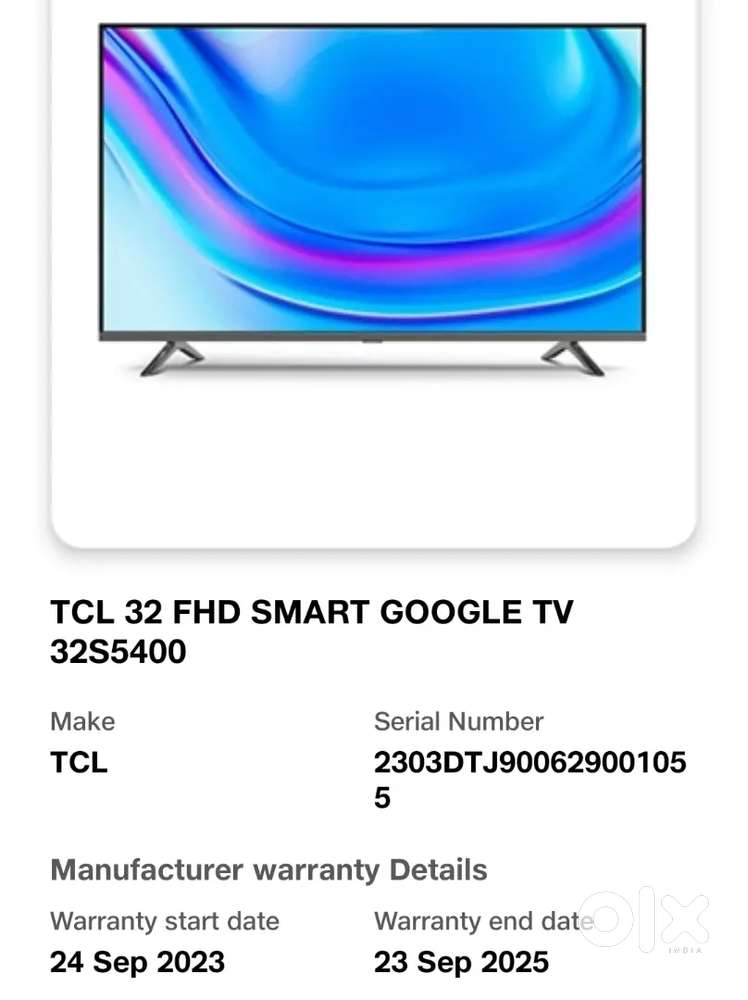 TCL 32 inch FHD Smart Google Tv
