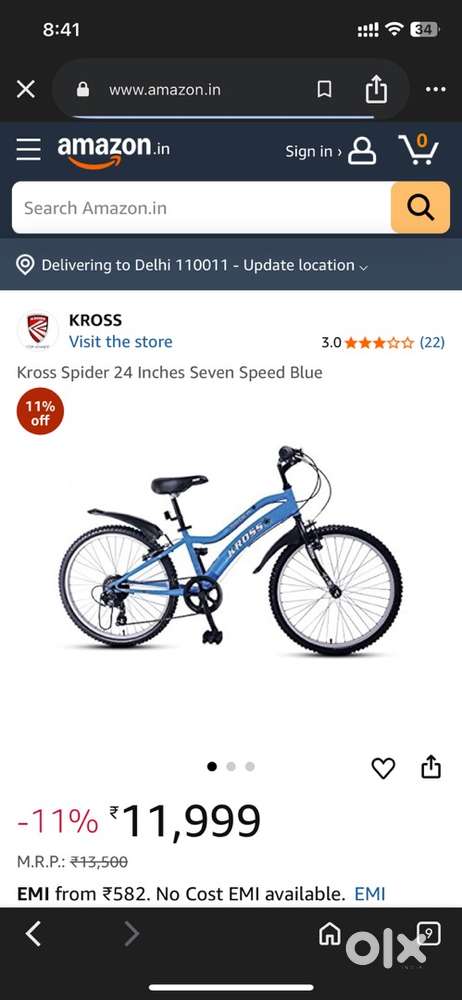 Kross spyder bicycle 7 speed gears