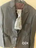 Grey colour coat suit blazer