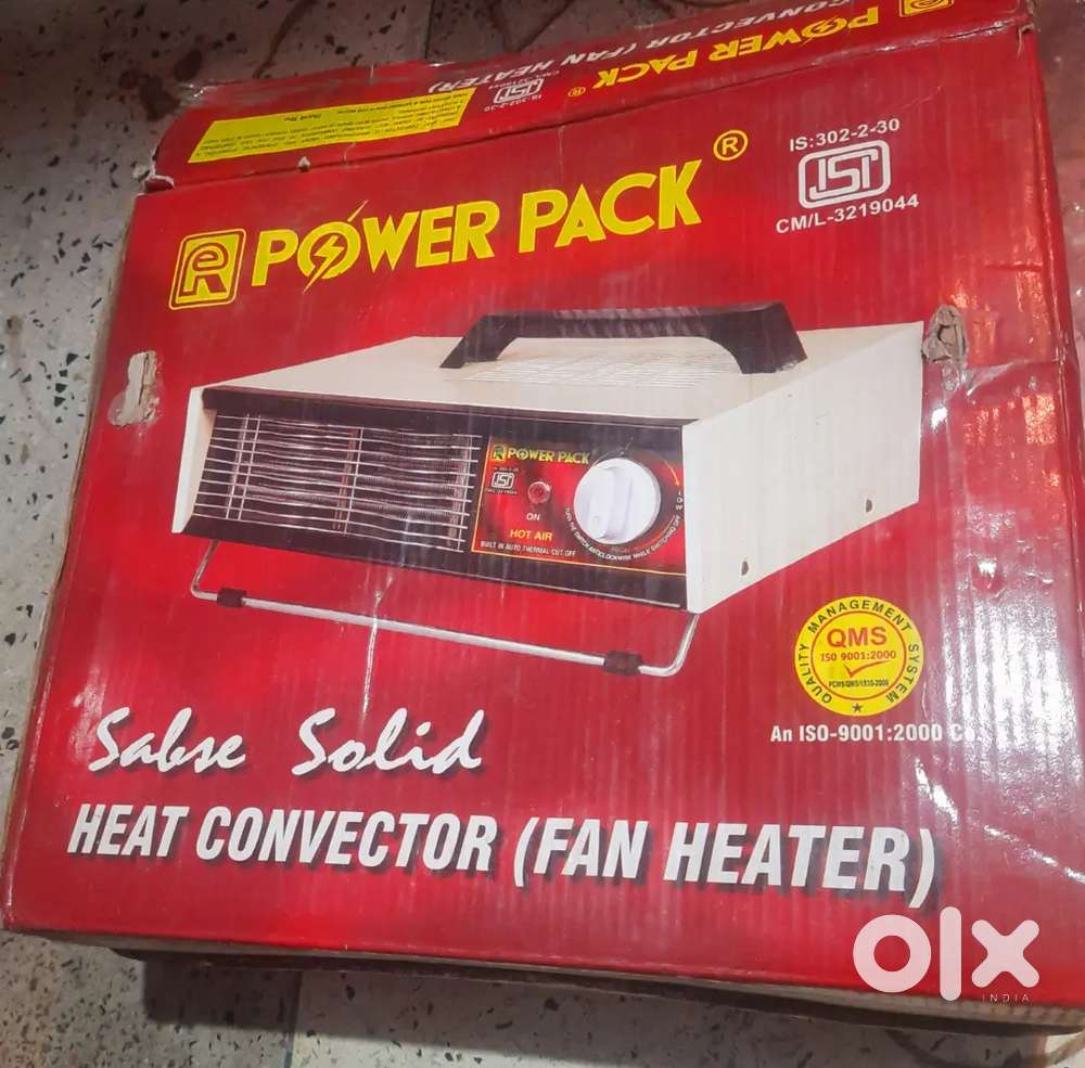Branded blower cum heater with box. Dont send cheap offers
