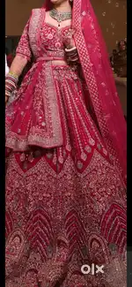 Bridal lehenga real cost 85,000(from kundan)Rent cost for 2 day