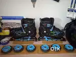 Inline skating shoes.