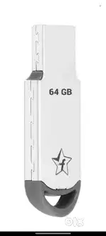 Flipkart SmartBuy Bolt Series USB 2.0 64 GB Pen Drive  (Silver)