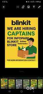 Store captain vacancy /location kakkanad ernakulam