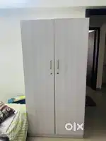Single bed and wardrobe
