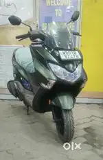5 MONTH BT E20 MAT GREEN SUZUKI BURGMAN STREET 125 RIDE CONECT EDITON