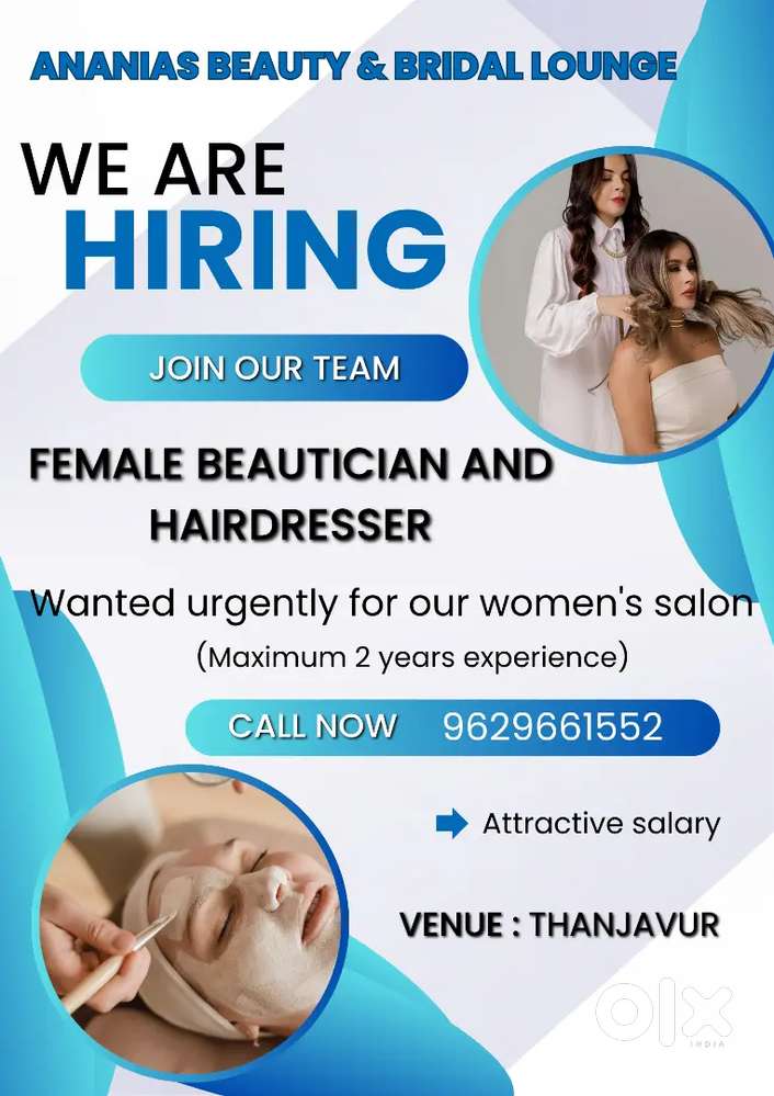 Beautician and hairdresser