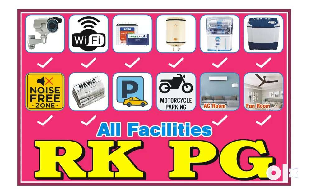 Rk pg and rent rooms