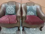 Leather 5 seater sofa