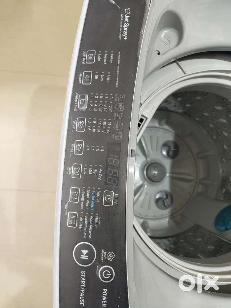 LG 6.5kg Smart Inverter Top Load Washing Machine, purchased in 2020.
