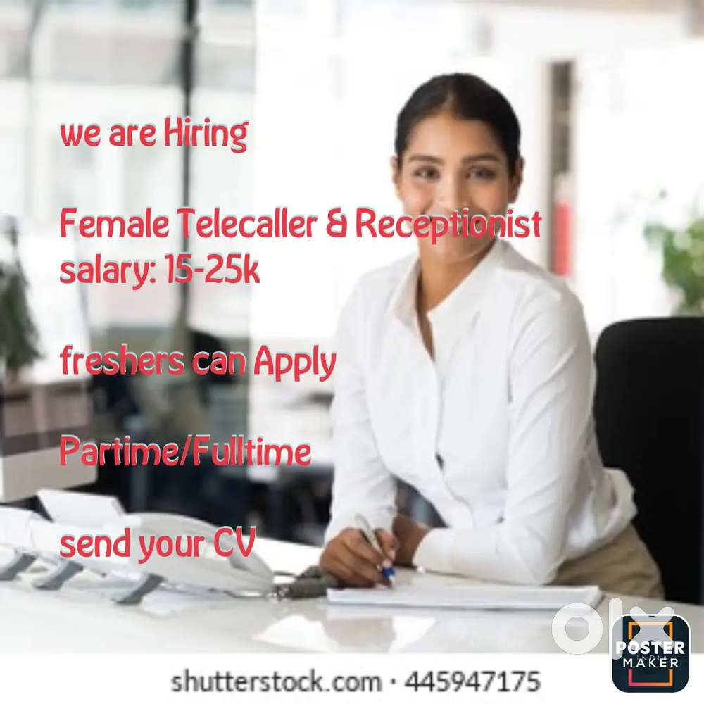 Apply now!!!urgent vacancy for FEMALES front office staff