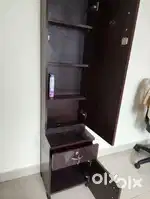 Mirror unit with storage space