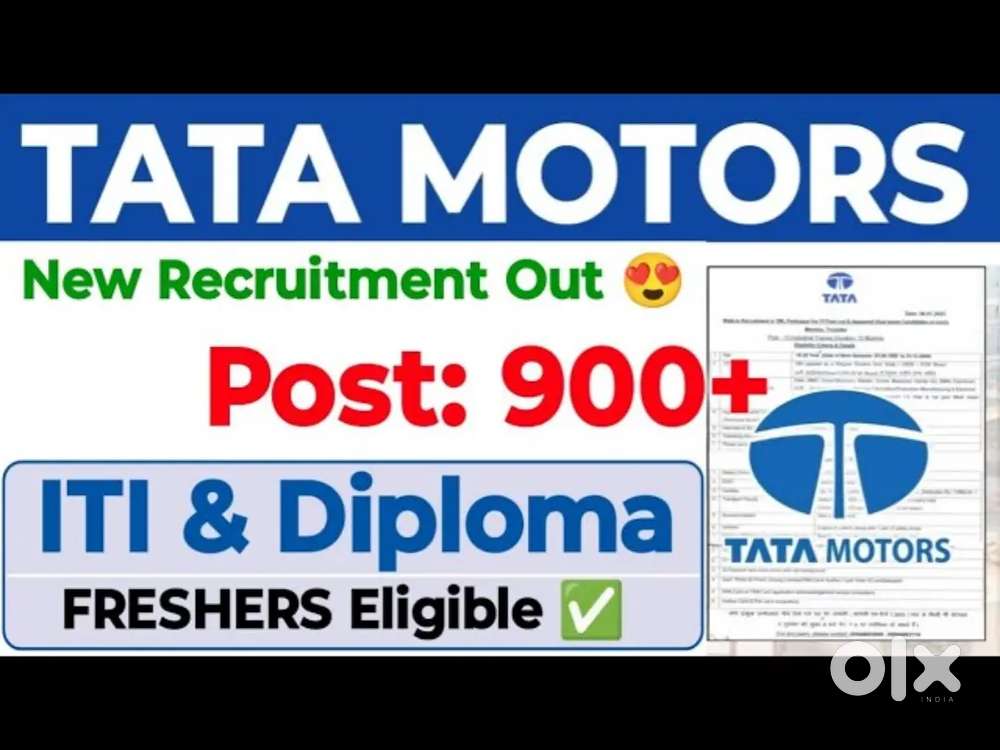 Vacancy open in Tata motors apply fast