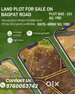 plot On Main Bagpat Road