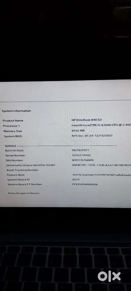 HP Elitebook 840 G 3 Laptop