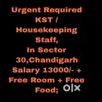 KST  / Housekeeping Job Sector 30,Chandigarh