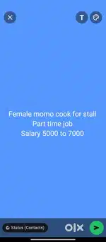Female momo cook for food cart