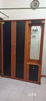 Spacious 3-Door Wooden Wardrobe with dressing table– Like New!