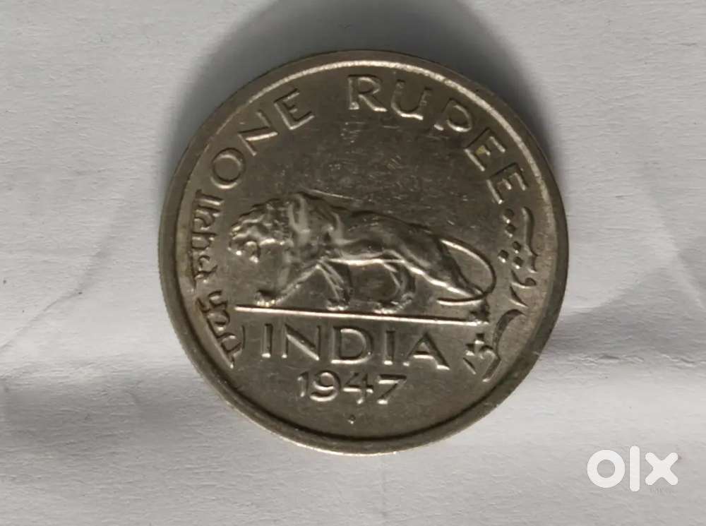 Rare old coins of 1947 George VI King emperor