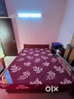 Queen Size Teak cot and mattress