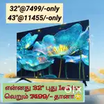 High quality new SONY 43 INCH smart Android led tv just 11444