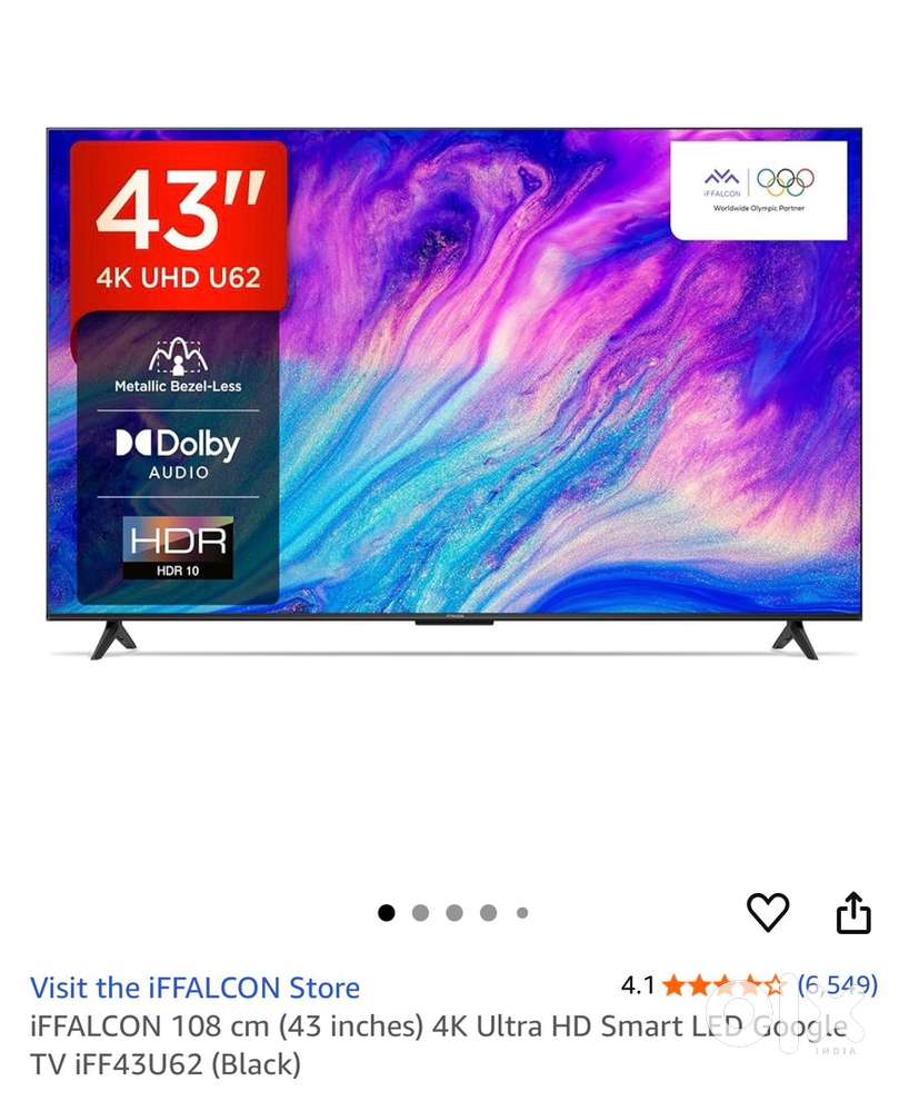 iFFalcon 43 inch 4k Ultra HD Smart LED Google TV