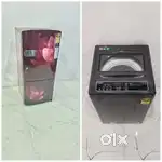 Samsung latest model maroon colour single door and whirlpool top load