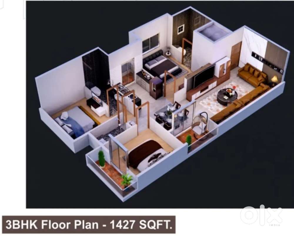 Luxurious 3bhk Flat for sale