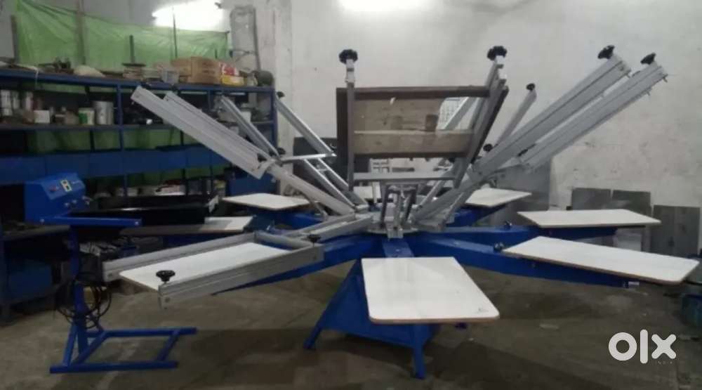 6 STATION 6 COLOUR SCREEN PRINTING MACHINE
