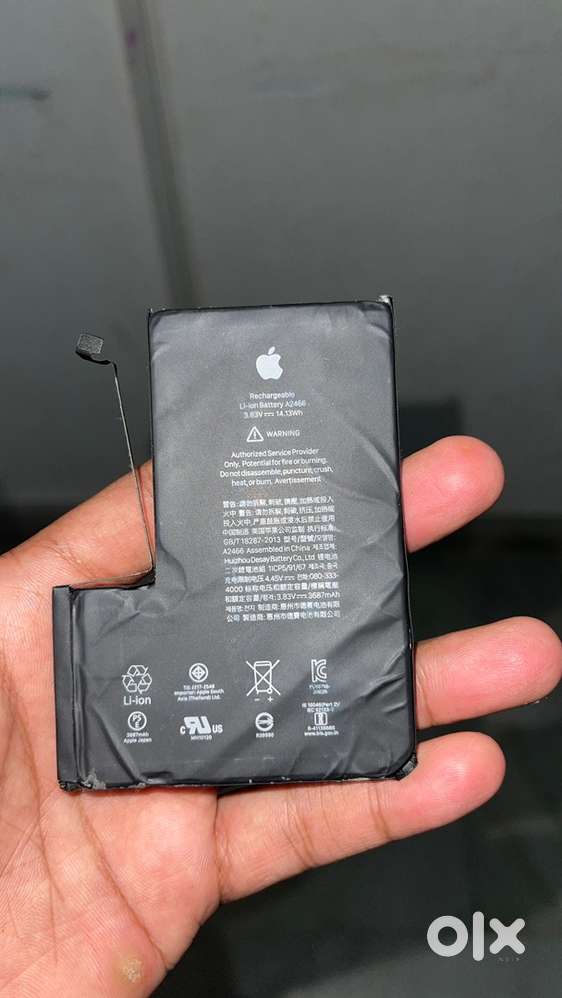 I phone 12 pro max original replaced battery