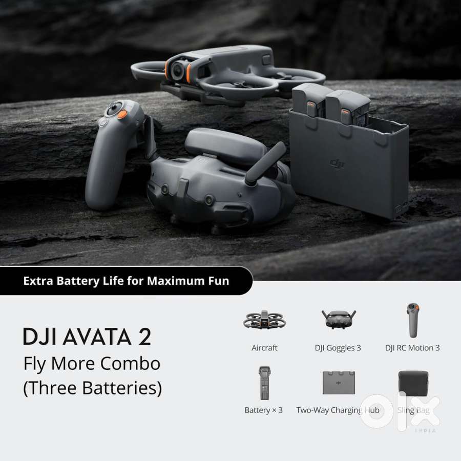 Dji avata 2 three battery combo within warranty