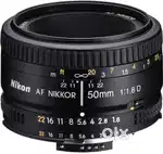 Nikon 50mm Nikkor F/1.8D AF Prime Lens for DSLR Camera (Black)