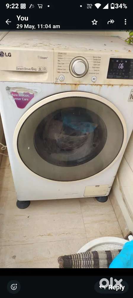 LG 6.5 front load washing machine WITH NFC SUPPORTED