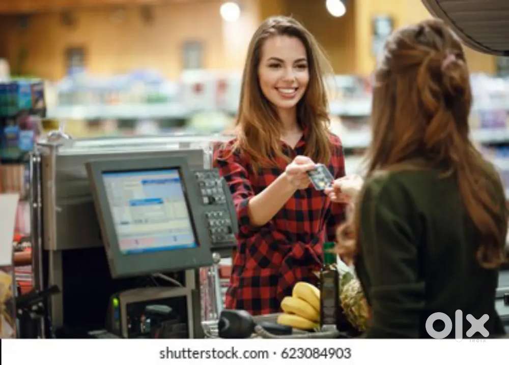 Cash counter need urgent hiring male and female candidate