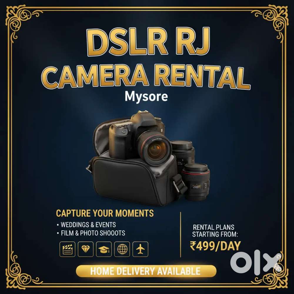 DSLR RJ CAMERA RENTAL MYSORE