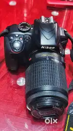 Nikon D3200 DSLR camera with 2 lenses 18-55 and 55-200