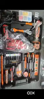 I bell new drill machine without use with 115 accessories