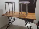 FOR SALE – 2 Table & 4 Stools (Like New)