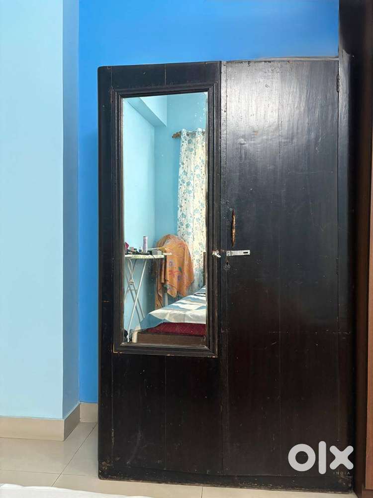 Wooden almirah with mirror
