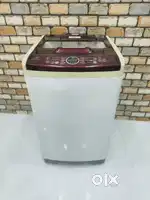 Samsung AG+ diamond drum maroon and white colour top load fully machin