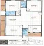 3BHK LUXURY FLAT FOR SALE AT KOLLUR//READY TO OCCUPY//100% VASTU