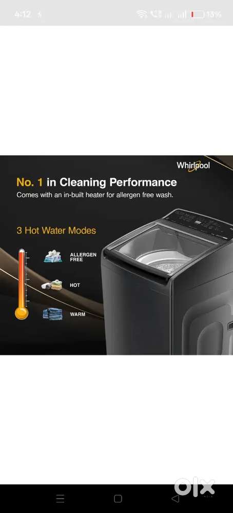 Whirlpool 6.5 kg...top load